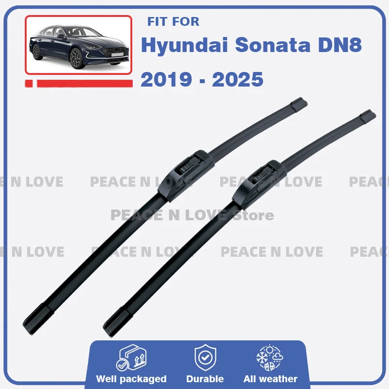 

Для Hyundai Sonata DN8 2019-2025 N Line гибридные передние щетки стеклоочистителя, аксессуары, щетки, лобовое стекло 2020 2021