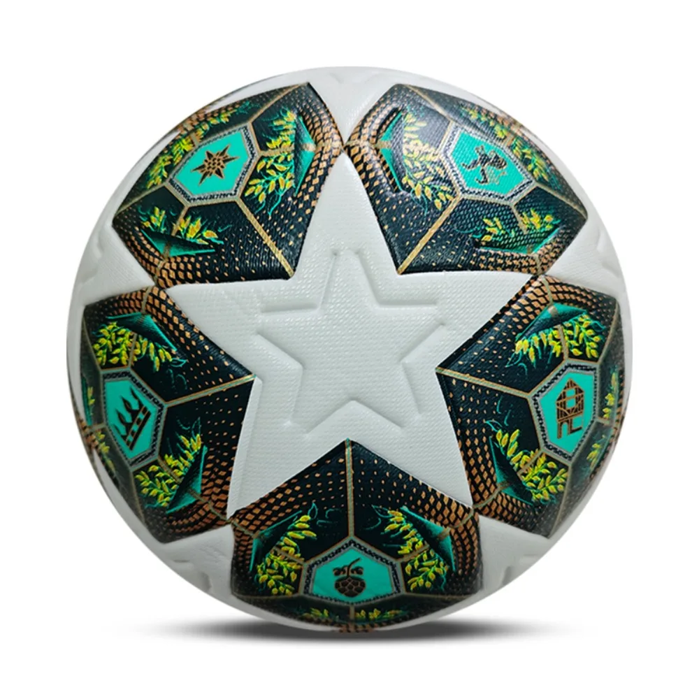 Football Standard Size  5 Veneer Football PU Material Sports League Outdoor Competition Football Training Ball
