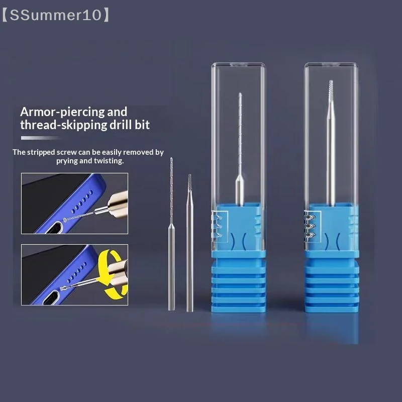 【xxx】 1/2Pcs Phone Repair Tool Metal Piercing And Sliding Drill Bit Quickly Remove The Slipped Screws Without Damaging The Frame
