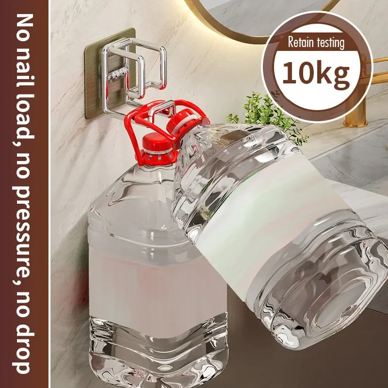 1/2 Stück Edelstahl-Waschbecken-Haken, multifunktionaler, bohrfreier Küchen- und Badezimmer-Regal, Waschbecken-Aufbewahrungsregal, Handtuchhalter – Detail 7
