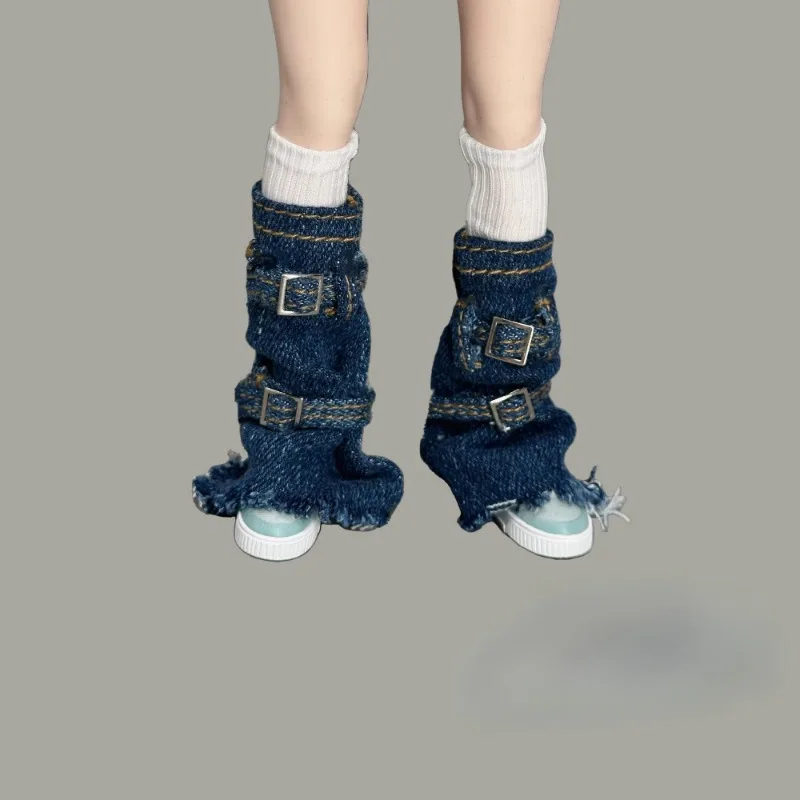 

1/6 Scale Female Trendy Cool Cowboy Foot Cover Leg Warmer Stacked Socks Model for 12'' Ph Action Figures Body Accessory