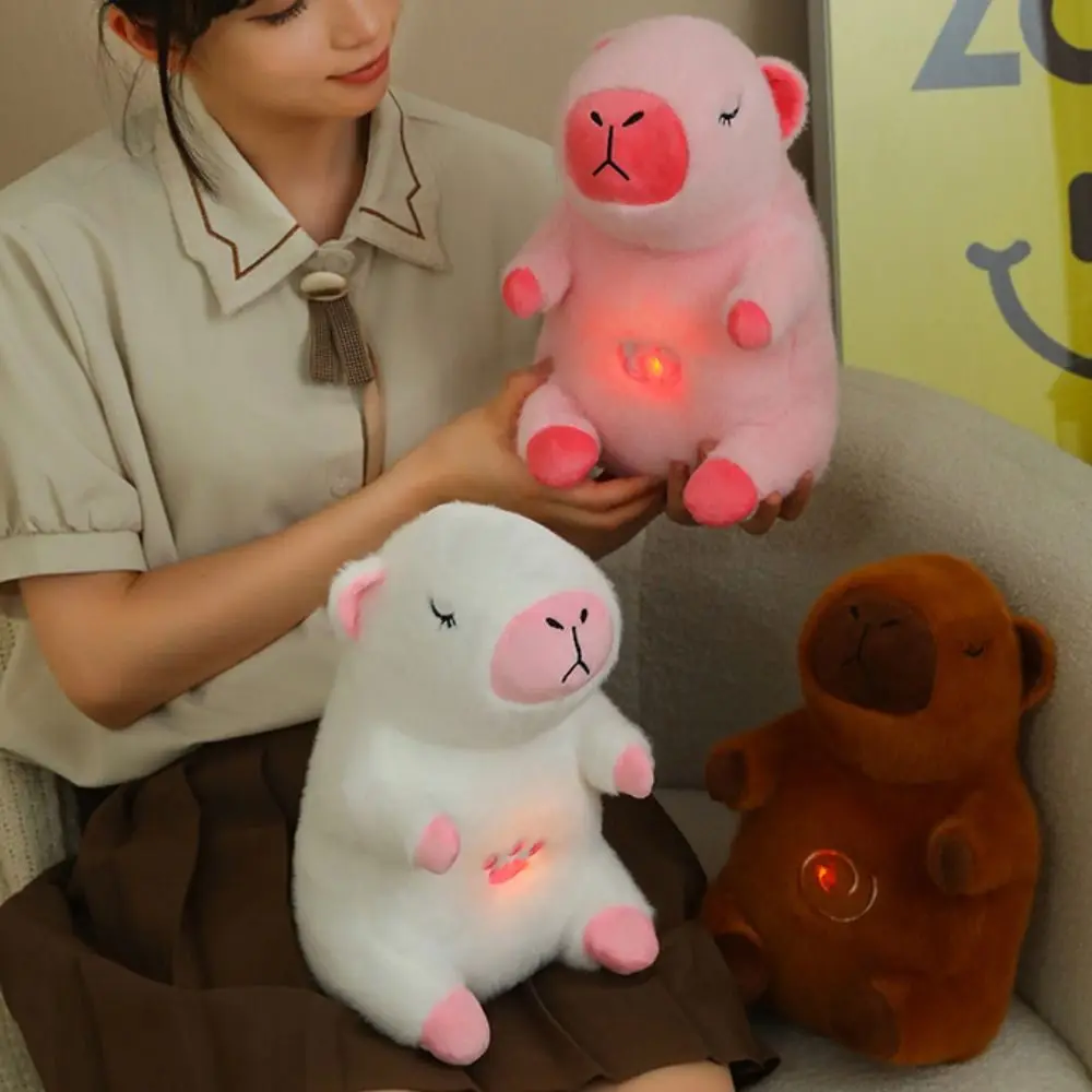 

Simulation Cake Capybara Plush Doll Pink with Music Balloon Capibara Plush Toys Animal 30cm Capibara Anime Fluffty Toy