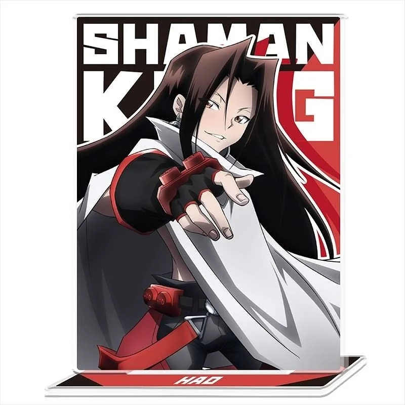 لوحة عرض على شكل إنسان من الأكريليك من Anime SHAMAN KING تم وضعها على المكتب أو السيارة. يمكن تقديم كهدية للأصدقاء.