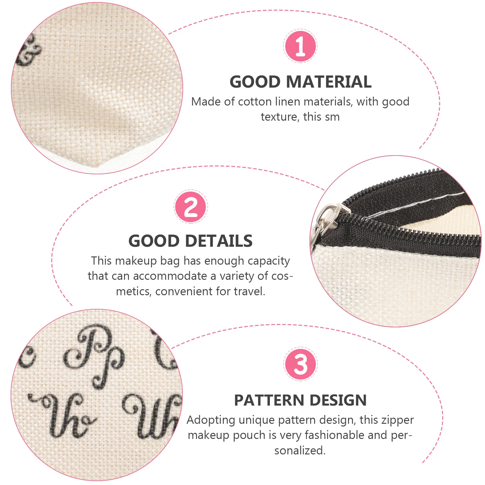 

Small Zipper Makeup Bag Portable Travel Cosmetics Organizer Pouch Waterproof Storage Women Makeup Pouch Zipper Pouches