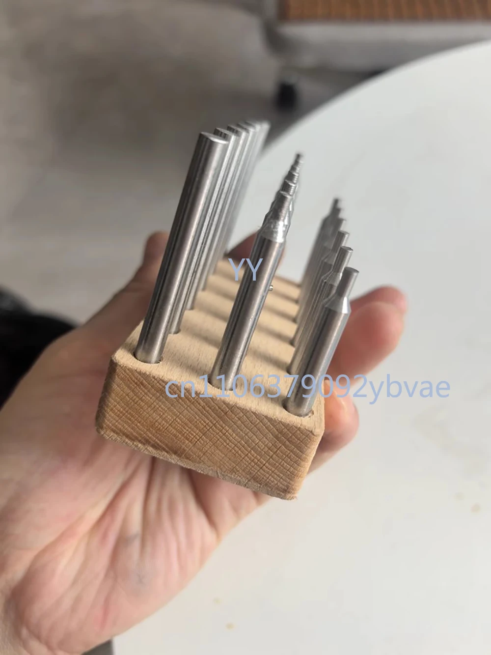 18-Piece  Dopsticks Set Diameter 6MM Gemstone Stainless Steel  Stick with Storage Box for Stone Faceting Grinding Machine