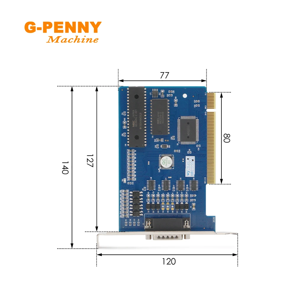 Tarjeta de control de movimiento de 3 ejes NC Studio PCI para fresadora de grabado de enrutador cnc, adaptador de interfaz cnc, placa de ruptura