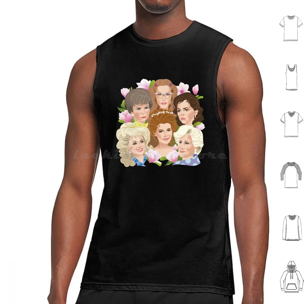 Magnolias Tank Tops Print Cotton Alejandro Mogollo Art Alemogolloart Alejandromogolloart Women Sisterhood Love