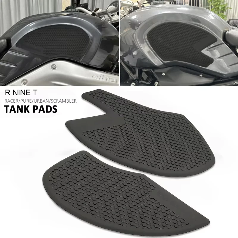 Motorcycle Non-slip Side Fuel Tank Stickers Waterproof Pad Rubber Sticker For BMW R NINE T Racer R NINET Scrambler RnineT R9T