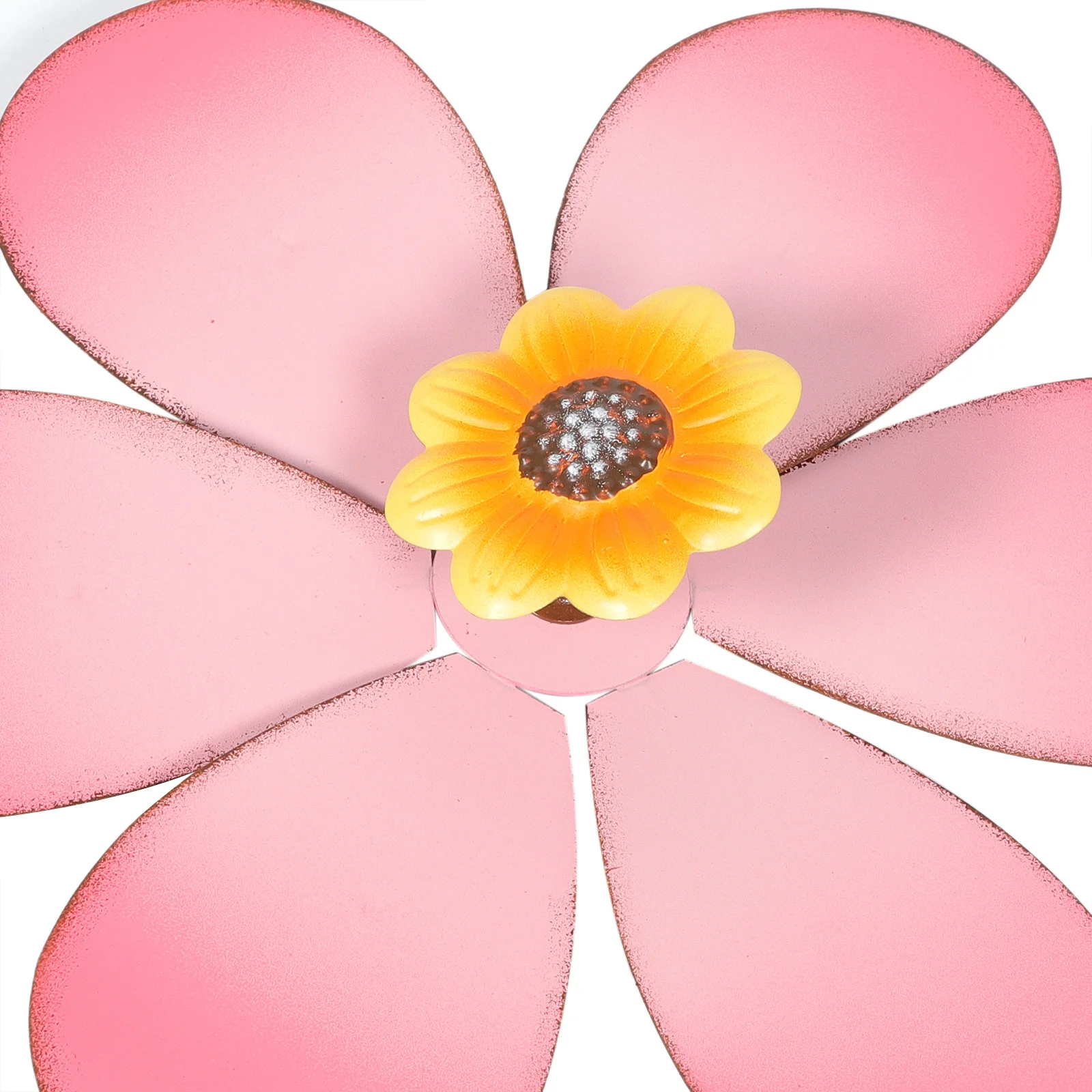 

Садовая металлическая ветряная мельница с подсолнечником, уличный декор для двора, красочный вращающийся садовый орнамент, забавное украшение вертушки, металлическая ветряная мельница