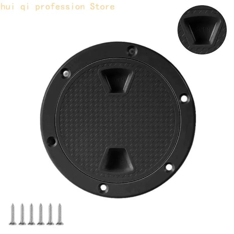4/6/8 Inch ABS Twist Out Plate Water Tight Seal Boat Deck Inspection HatchTwist Screw Out Deck Plate Simple Installation H8WE