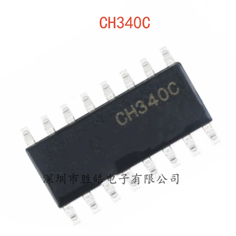 

(5PCS) NEW CH340C USB Serial Port Built-In Crystal Oscillator SOP-16 CH340C Integrated Circuit