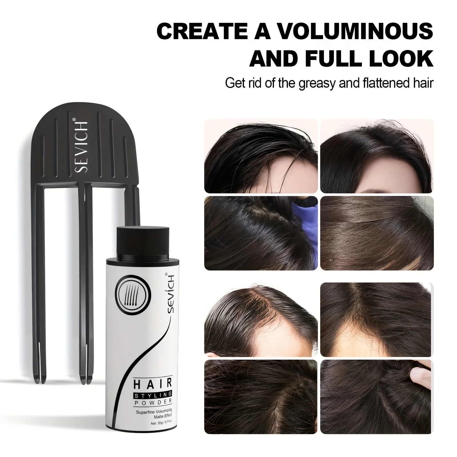 

Hair Styling Powder Heatless Hair Care Roots Fluffy Hair Clip Oil Control Hair Powder Increase Hair Volume Diy Hair Styling Tool