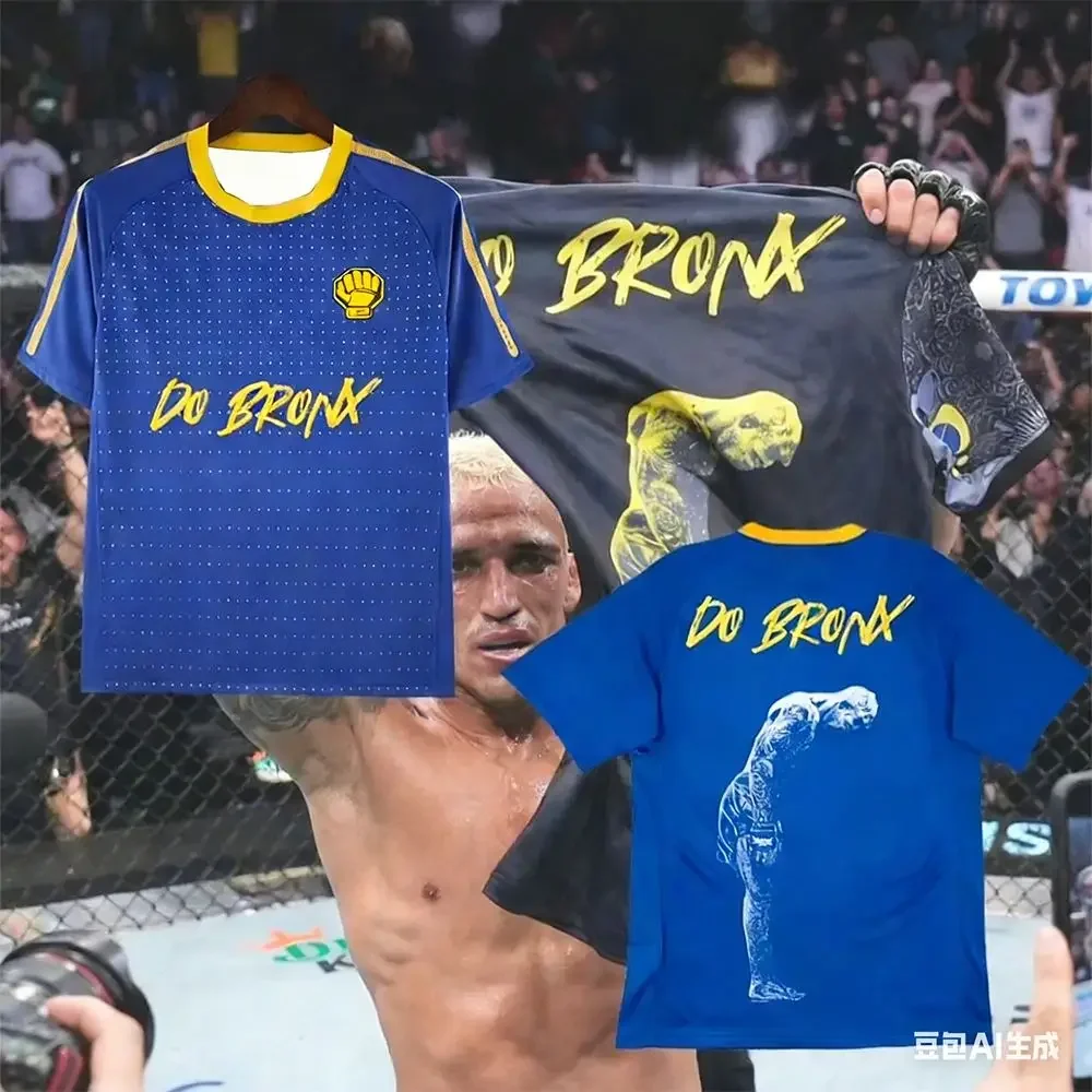 2026 Summer New Charles Oliveira Special Edition Football Shirt Men Women MMA Oversized Breathable Quick Drying Sports T-shirt
