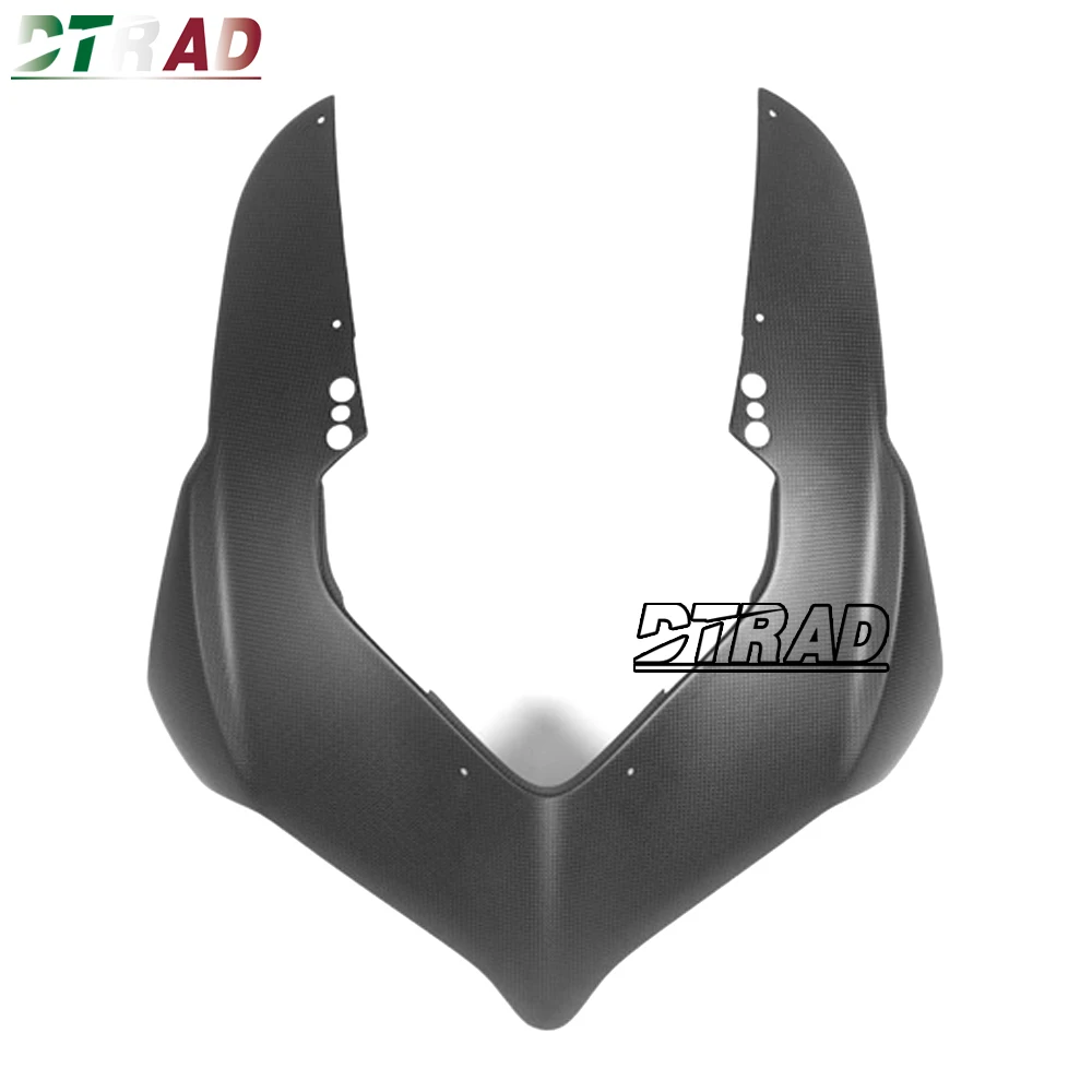 For DUCATI Panigale V4 V4S 2018 2019 V2 2020-2023 Carbon Fiber Matte Head Cowl Hood Front Fairing Kits Motorcycle Accessories