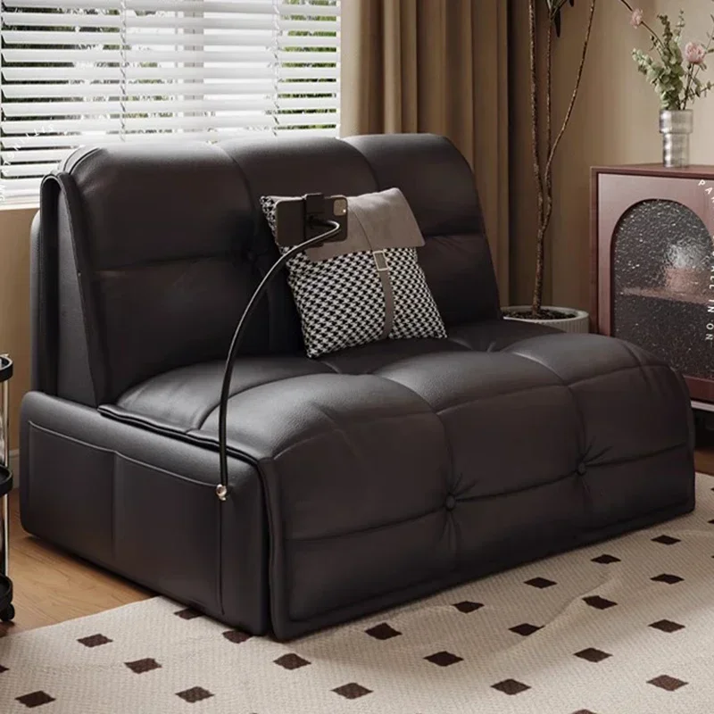 

Складной диван для гостиной в скандинавском стиле, кресло с откидной спинкой, электрический кожаный диван-кровать, ленивый простой дизайн, мебель для дома El Sofá LLLS