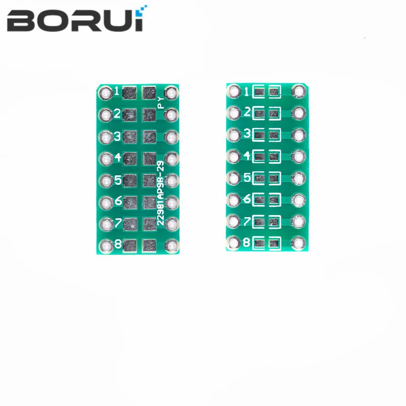 10pcs/lot pinboard SMD 0805 0603 0402 To DIP PCB Transfer Board DIP Pin Board Pitch Adapter Keysets