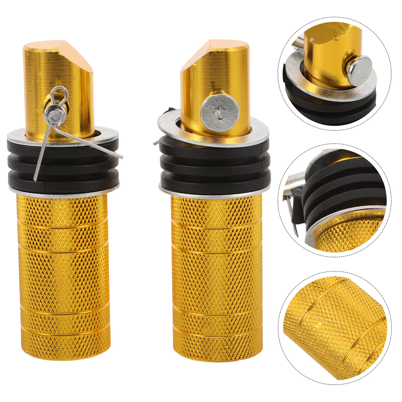 

1Pair Motorcycle Foot Pegs Aluminum Alloy Anti-Slip Design Universal Footrest Replacement for Electric Motorbike Rearsets