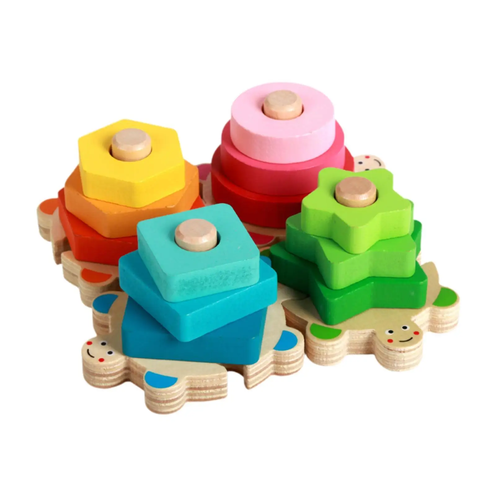 Montessori Toys Educational Toys Shape Stacker Sorter Shape Recognition Sorting