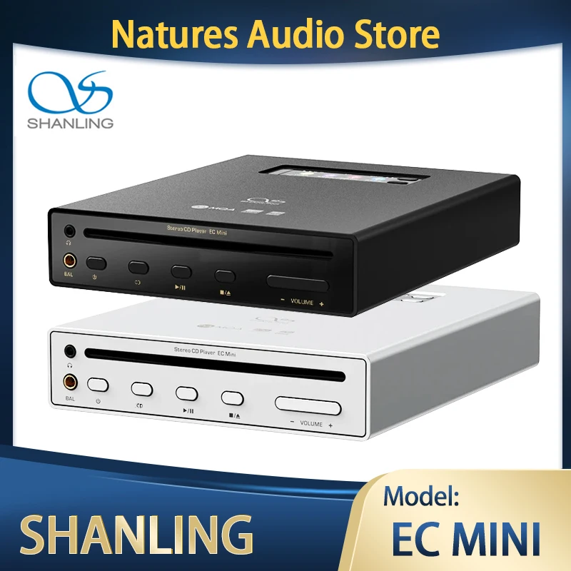 Shanling ec mini tragbarer cd-player hifi-qualität bluetooth dac/amp hi-res audio 2x es9219 ricore rt6863 chips 3.5/4,4mm ausgänge