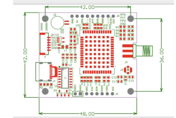 Hexingxintong Um980 Board Card, Full System Full Frequency Rtk cm Positioning Module