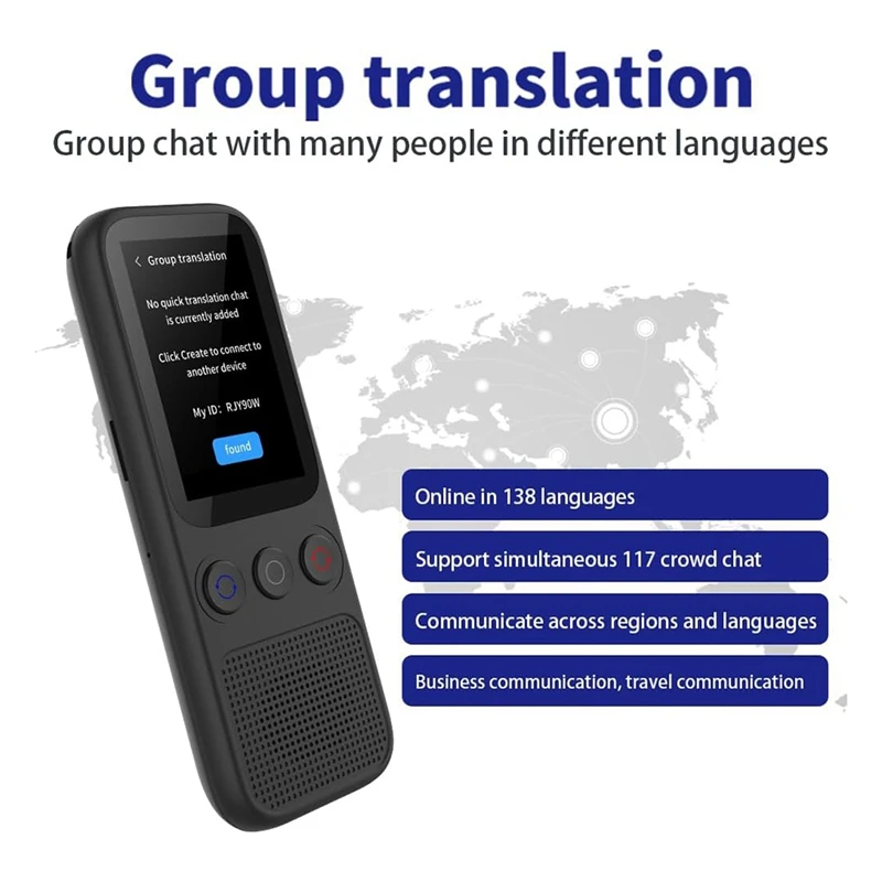 Language Translator Device,138 Languages Instant Offline Voice Translator,Voice Translator For Travel Business Learning