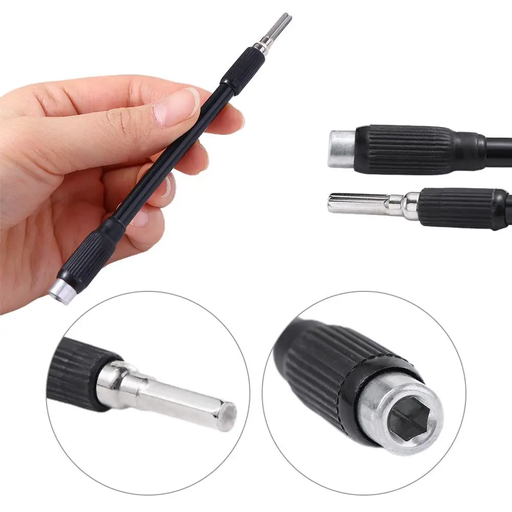 Flexible 4mm Hex Bendable Drill Bit Universal Extension Rod Screwdriver Shaft Power Tools Screwdriver Bit Holder