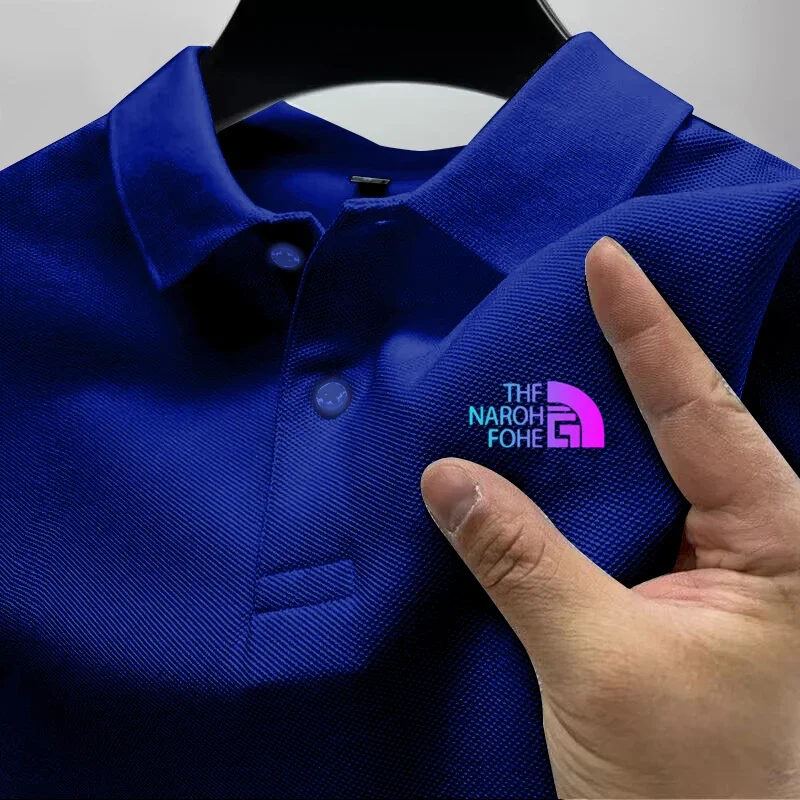 Men's Quick-Drying Breathable Casual Polo Shirt Summer Streetwear Short Sleeve Business Tops in S-4XL Sizes