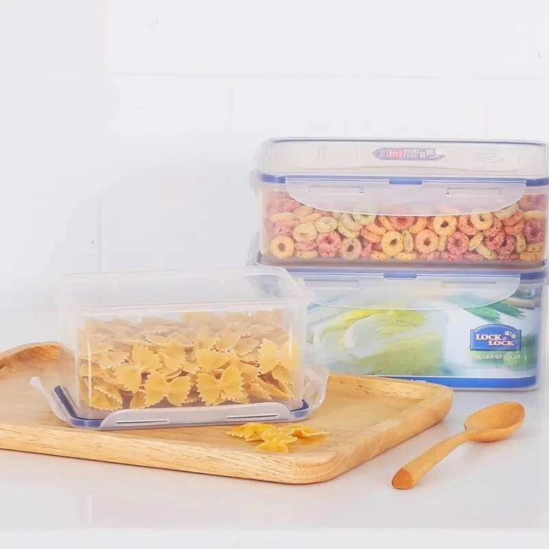 LocknLock Plastic Microwave Safe Food Storage Container Lunch Box Freshness Preservation Fruit Storage Box Rectangular Shape - view 4