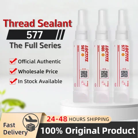 Original Loctite 565 567 572 577 Thread Sealant 50ml 250ml Food Grade High Pressure Pipe Thread Sealant Glue