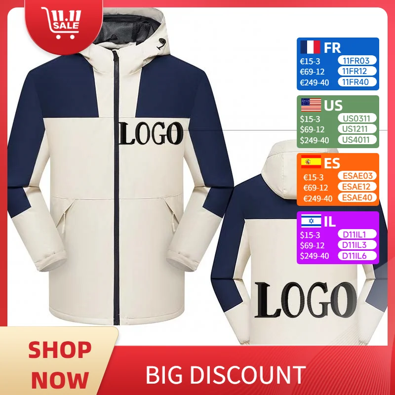 

Men's Custom Jacket Windproof and Waterproof Outdoor Sports Wear-Resistant Men's Clothing Outdoor Camping
