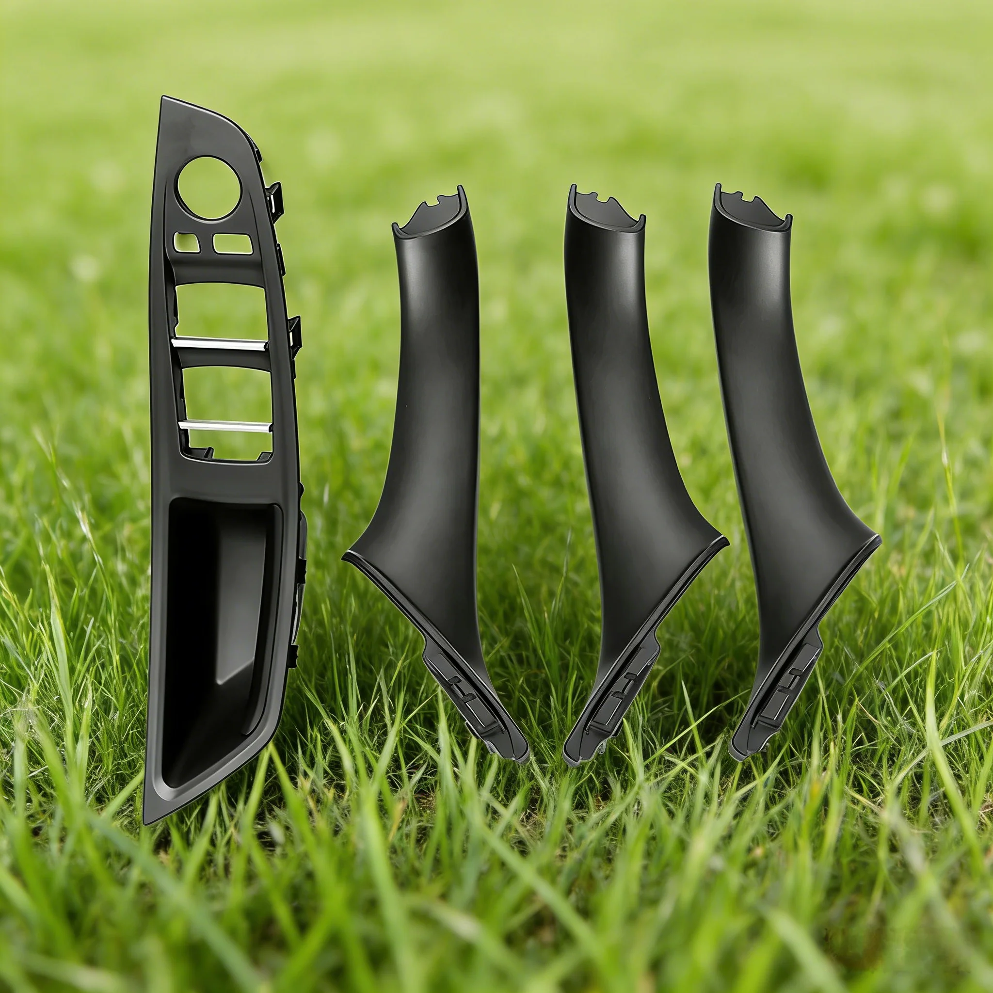 

For BMW 5 Series Fourdoor Inner Door Panel Handle Pull Decorative Box Replacement ABS+PC Material Car Interior Accessory