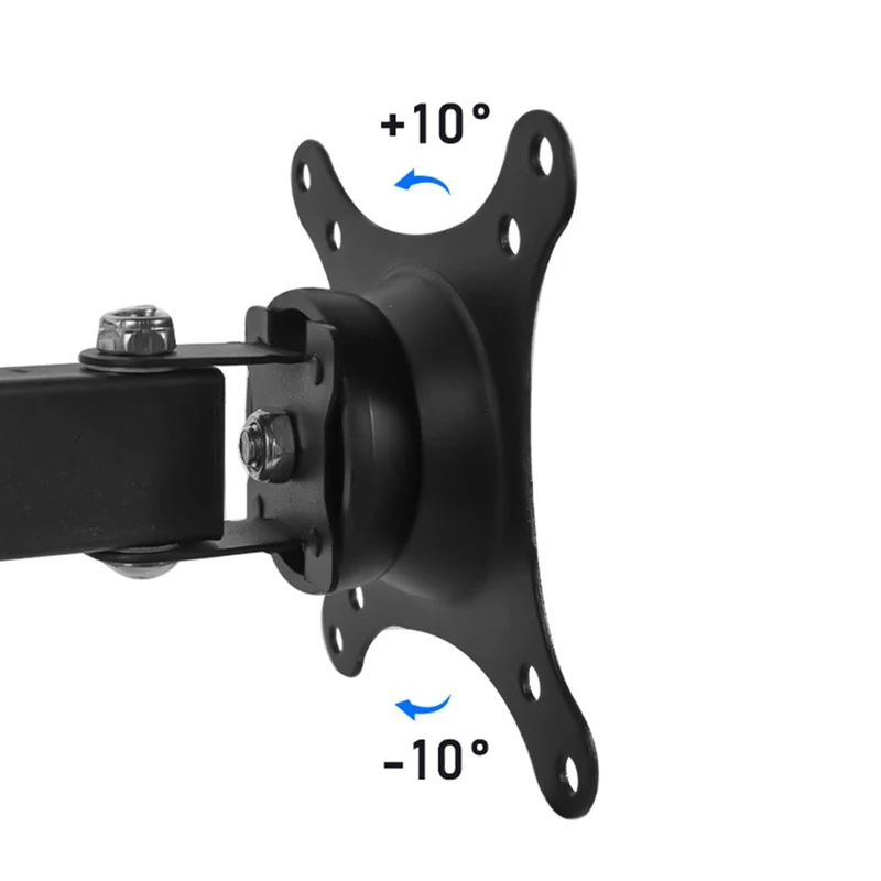Monitor Wall Mount Monitor Mounts ขายึดหน้าจอแบบปรับได้สําหรับ 14-27 นิ้ว Universal Retractable TV Mounts