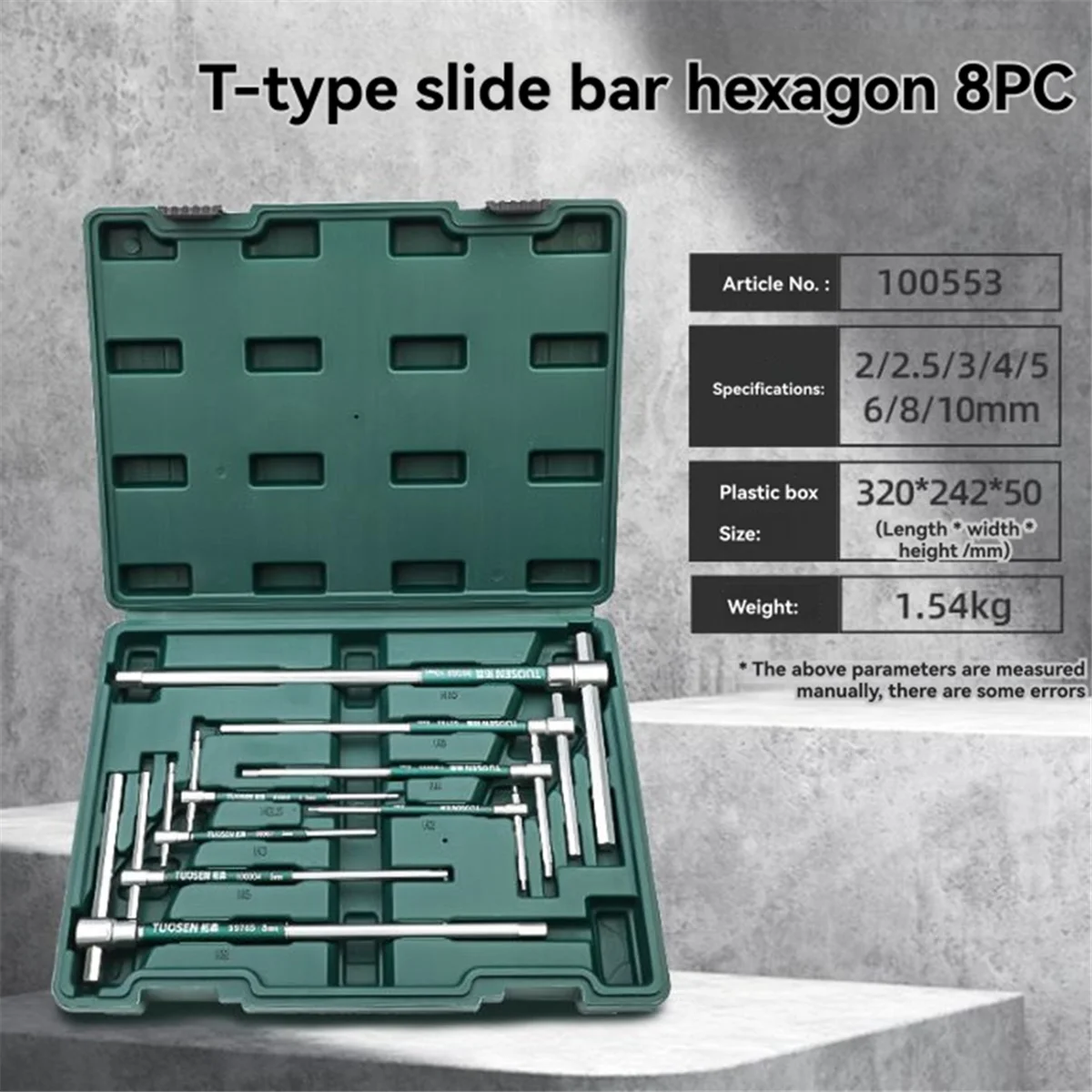 

A002 TUOSEN -Shaped Slide Rod Hexagonal Wrench Slide Rod Lengthened Single Hexagonal Screwdriver Hexagonal Hexagonal Wrench