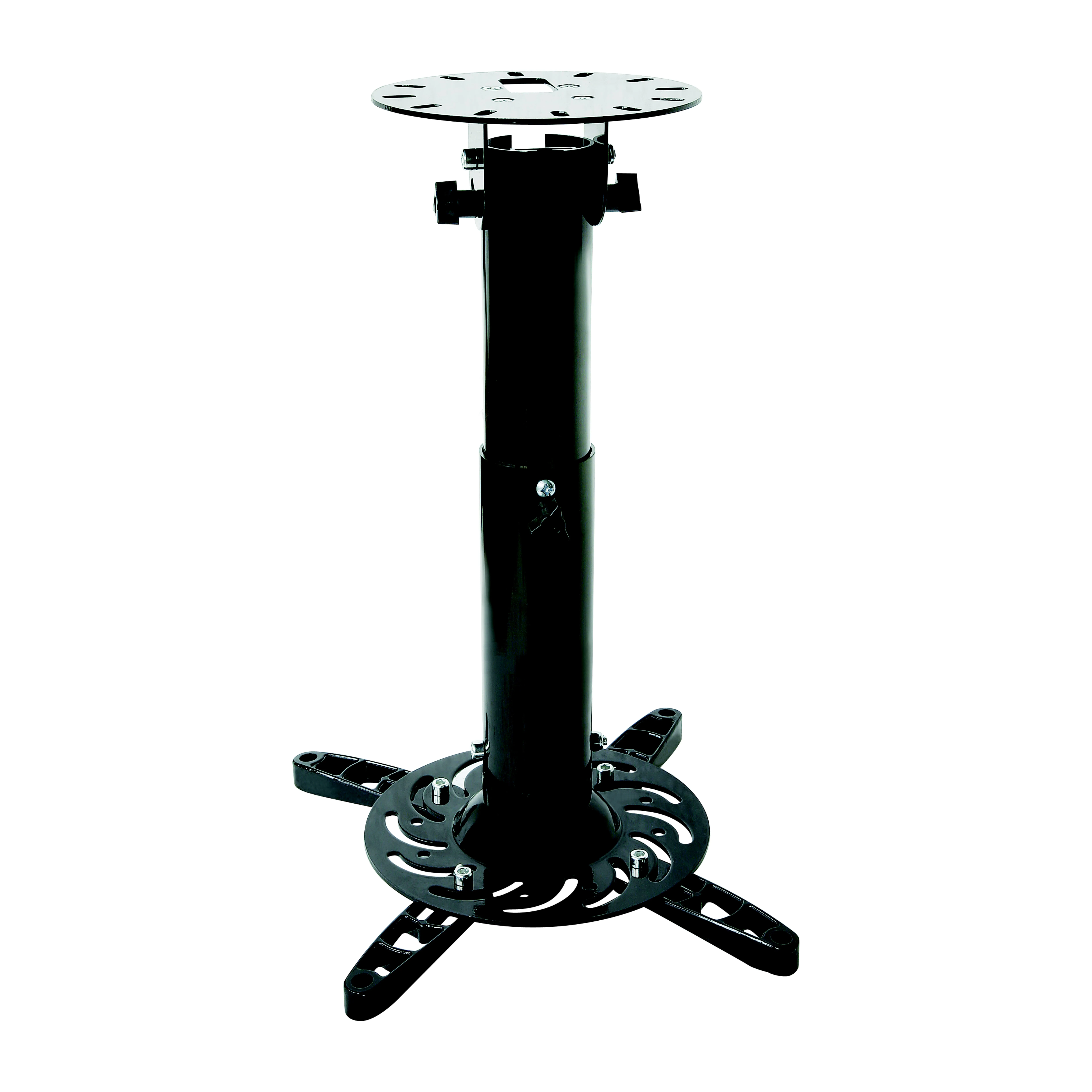 Aluminum Projector Ceiling Mount 30-44cm Extension 360° Rotate Full Motion Adjustable Tilt Bracket Kit