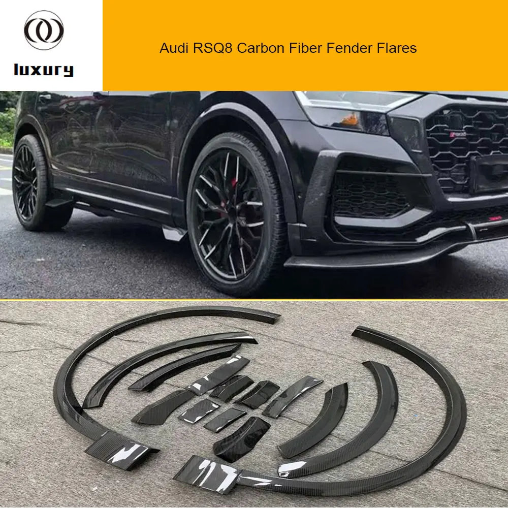 

Abt Style Carbon Fiber Side Bumper Wheel Fender Flares for Audi RSQ8 2019-UP