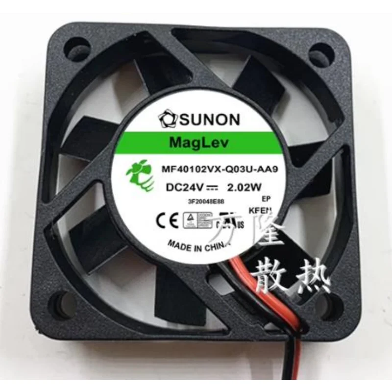 New Cooling Fan for SUNON MF40102VX-Q03U-AA9 24V 2.02W 4cm Industrial Inverter Fan 4010 40x40x10mm