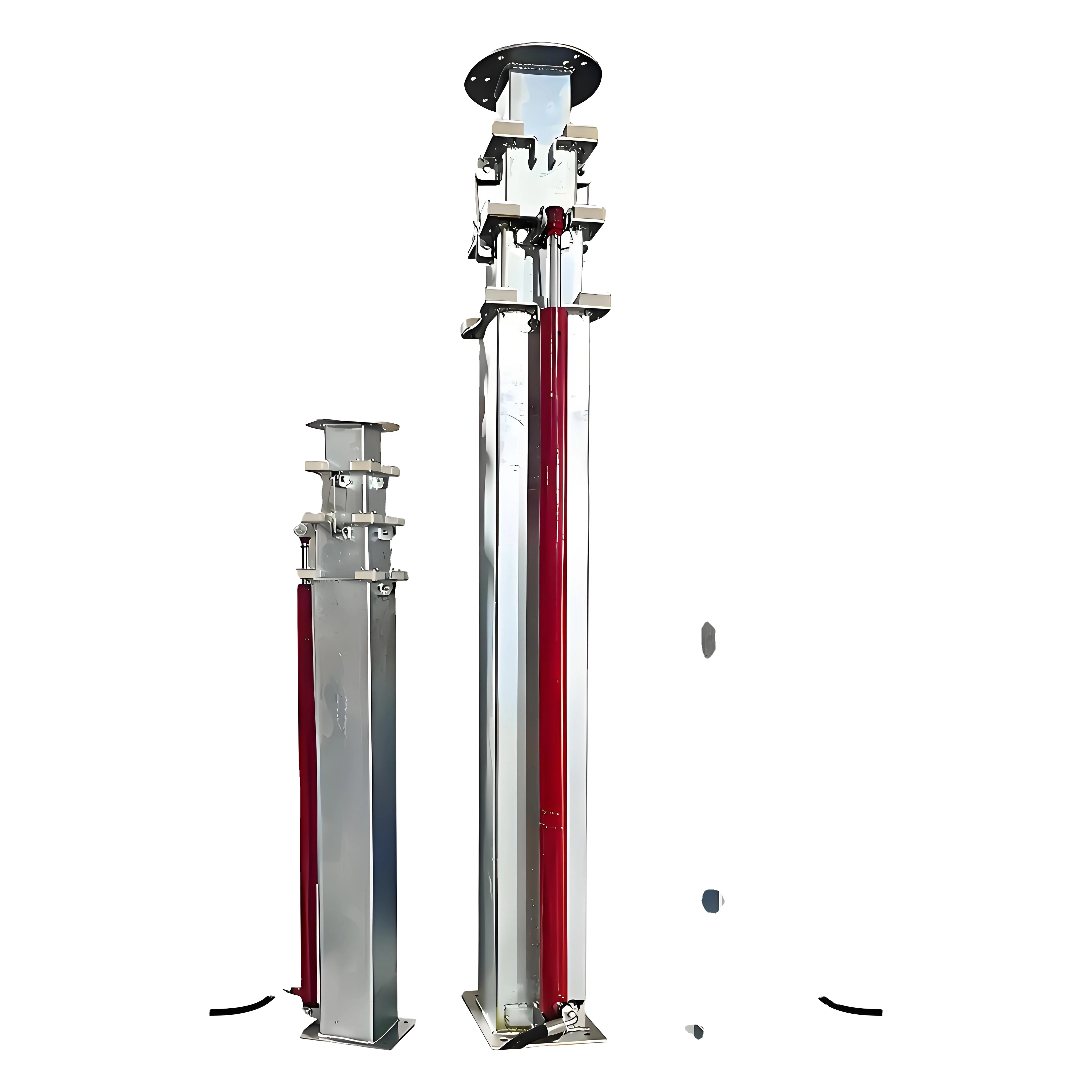 

Hydraulic Cylinder Telescoping Mast - Push Up Pole Telescopic Masts For Antenna, Light Towers, Cameras