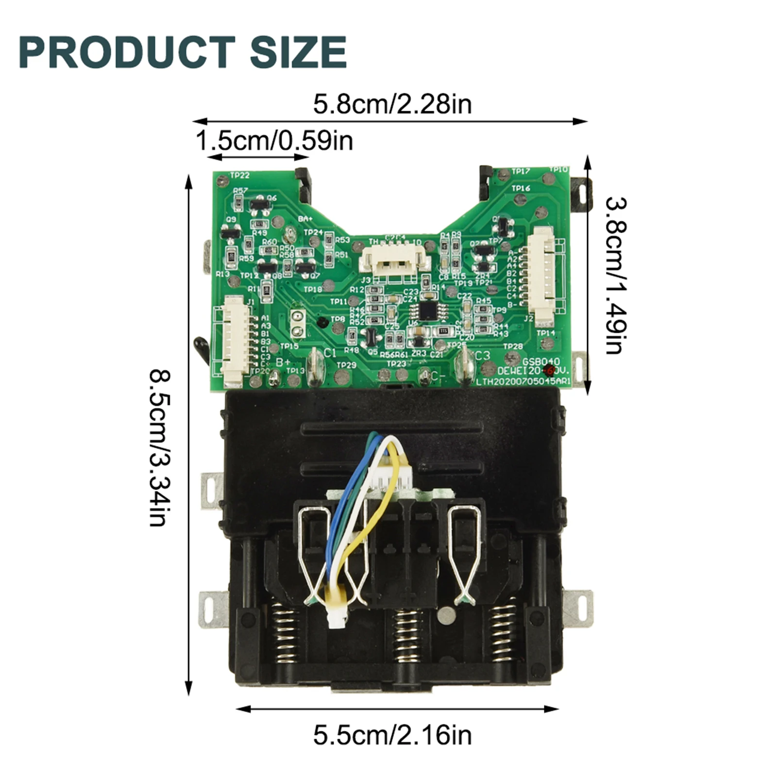 Hot Circuit Board Battery Accessries For DeWalt 20V 60V FlexVolt For DeWalt 60V DCB606 Battery Charger Board Battery Module