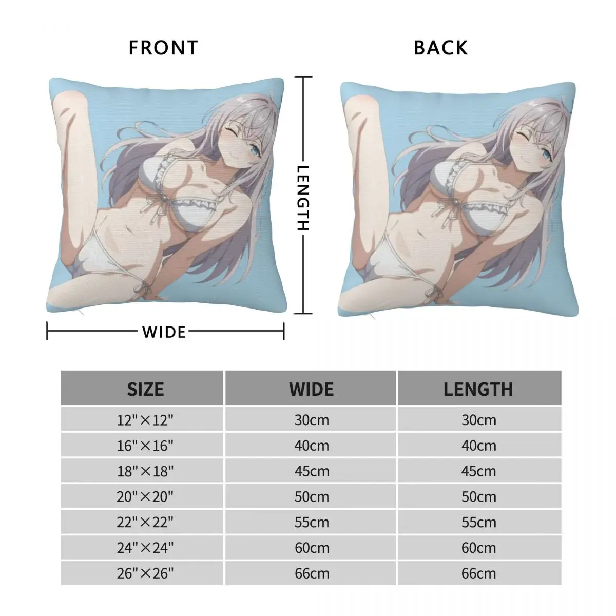 Alya Hides Her Feelings In Russian Square Pillowcase Polyester Linen Velvet Pattern Zip Decor Pillow Case Bed 45x45