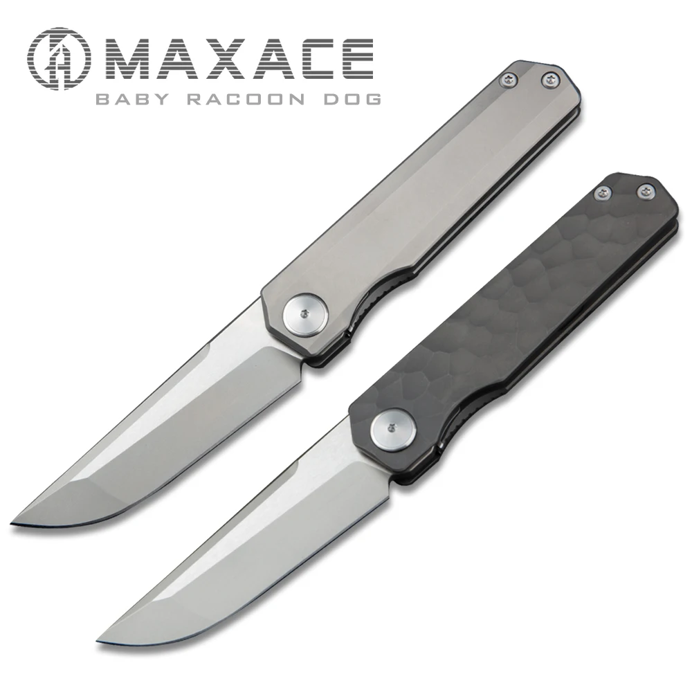 Maxace BABY RACOON DOG Folding knife pocket knife camping portable outdoor fruit knife Survival Self-defense Collection And Gift