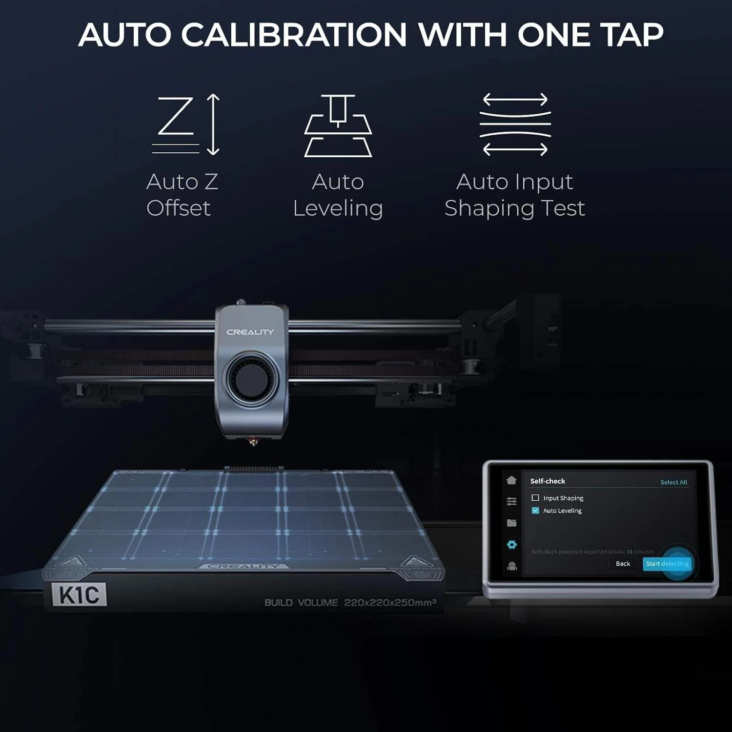 New 3D Printer  High-Speed (600mm/s) Dual Auto-Leveling High-Temperature High-Precision High-Flow 300x300x300mm 1 Year Lab