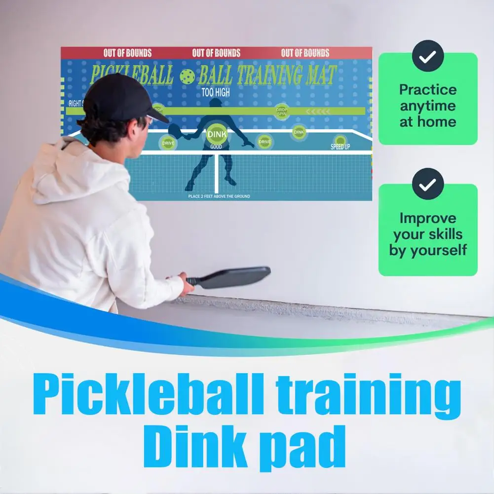 Pickleball Dink Pad Portable Pickleball Practice Rebouder Board Pickleball Dink Wall Pads For Indoor Outdoor Euipments