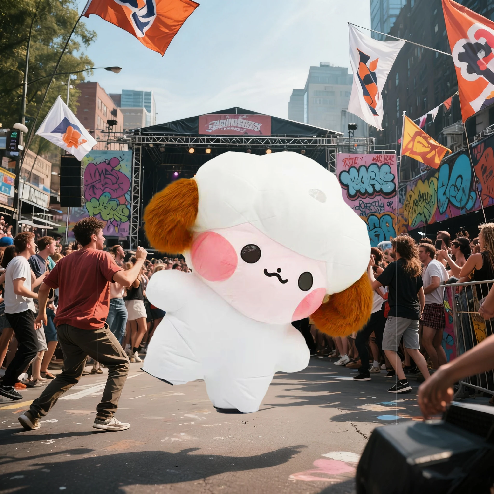 نفخ الأغنام زي التميمة موكب الكبار شخصية تأثيري عيد ميلاد هالوين حفلة الحدث مجموعة أفخم #2