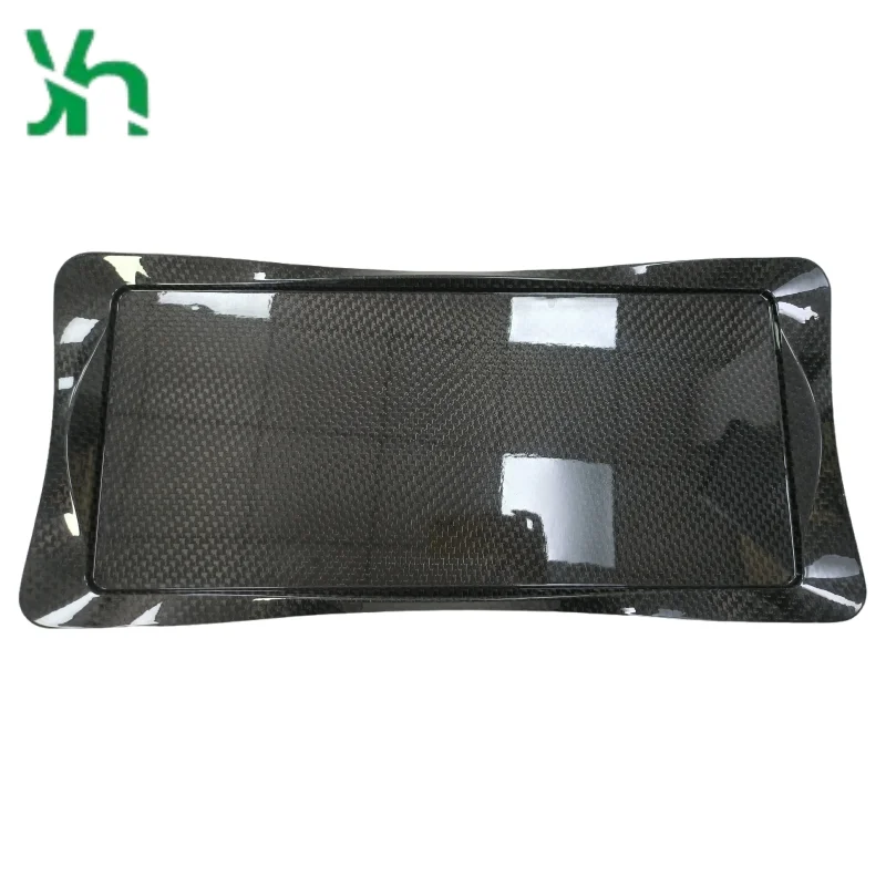 Taca do serwowania w stylu lotniczym z włókna węglowego 3K (szary/matowy) - lekka i wytrzymała