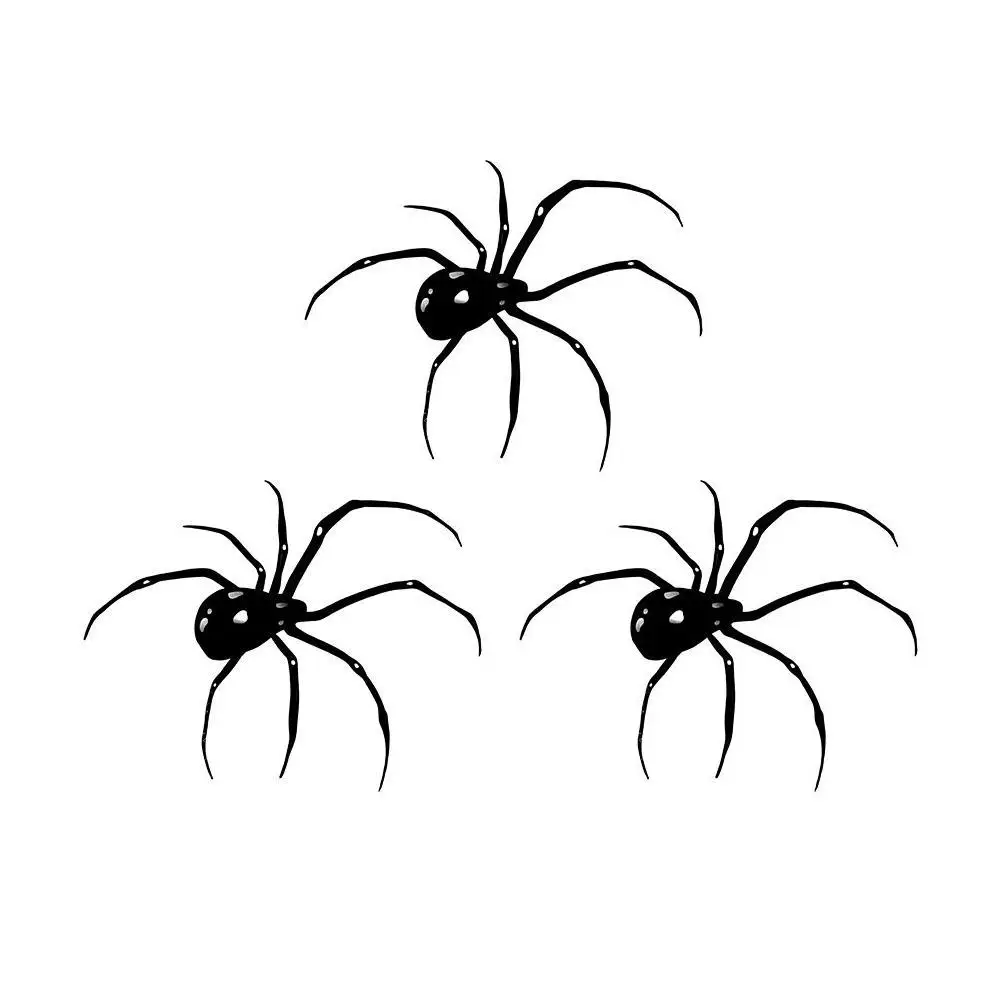 3D Spider Tattoo Waterproof Halloween Temporary Body Up Temporaire Make Sticker Scary Disposable Tatouage Art E3I4