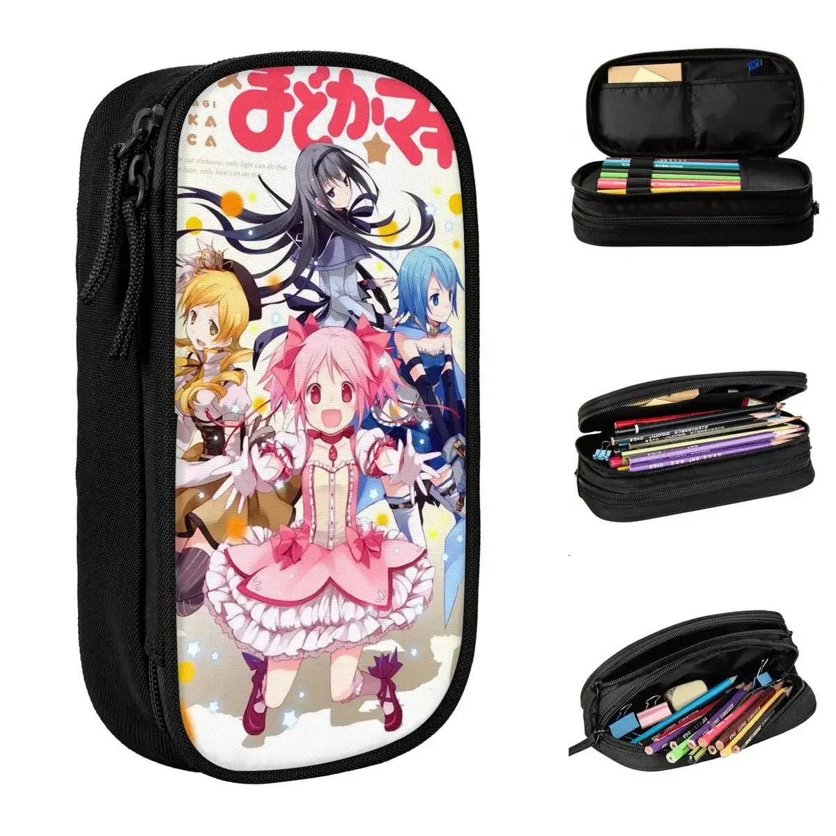 Mahou Shoujo Puella Magi Madoka Magica مقلمة أنيمي السحرية فتاة حامل قلم حقائب الطلاب مقلمة المدرسة #1