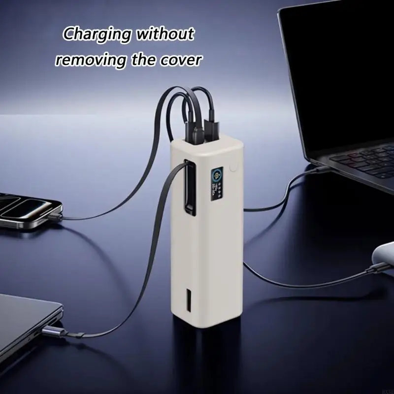 Lightweight Silicone Protector Skin for 25000mAh 200W E0028Q Mobile Power Providing Shock Absorption Scratch Resistance HX5E