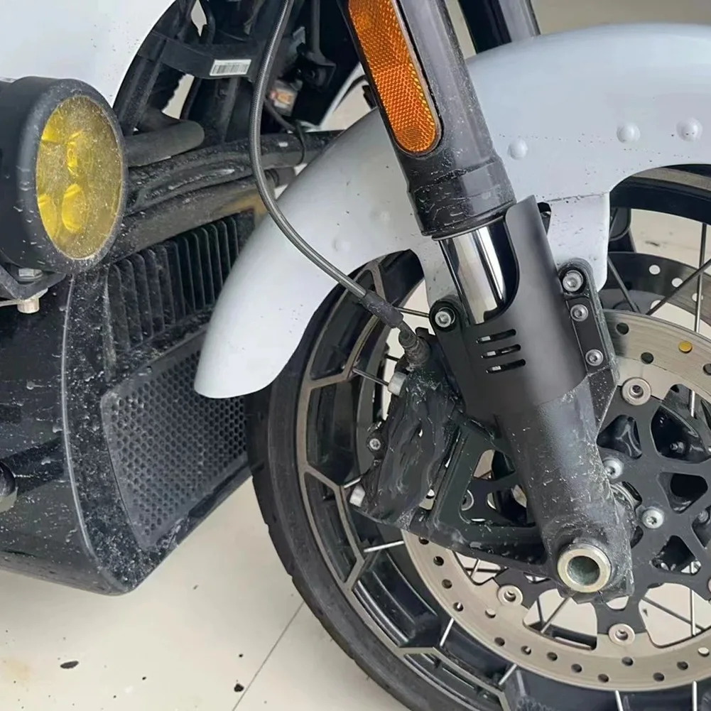 واقيات الشوكة الأمامية للدراجة النارية، حماية من الغبار، درع منحرف للساق السفلي للتجول CVO Road Glide ST #3