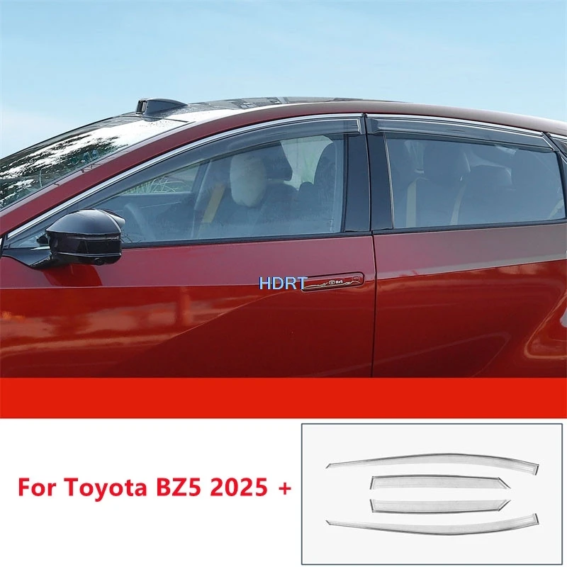 

Car Styling Side Window Wind Deflector For Toyota BZ5‌ 2025 + Weather Shield Sun Rain Visor Shelter Cover Accessories Auto Part