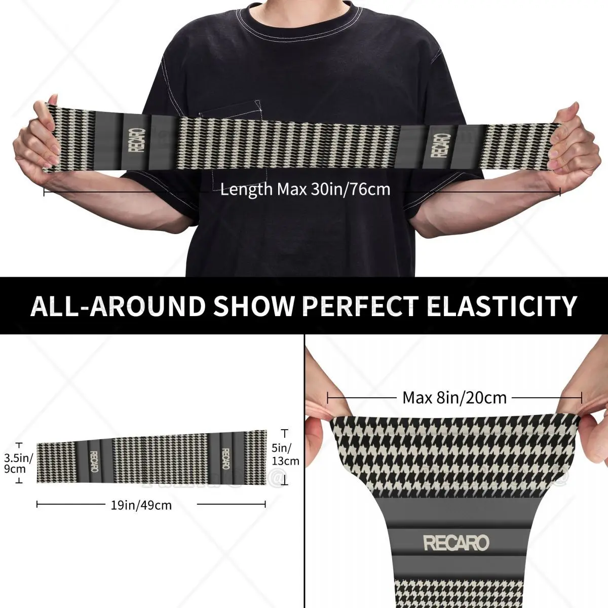사용자 정의 Recaros Houndstooth UV 보호 냉각 팔 슬리브 여성 남성 스포츠 사이클링 문신 커버